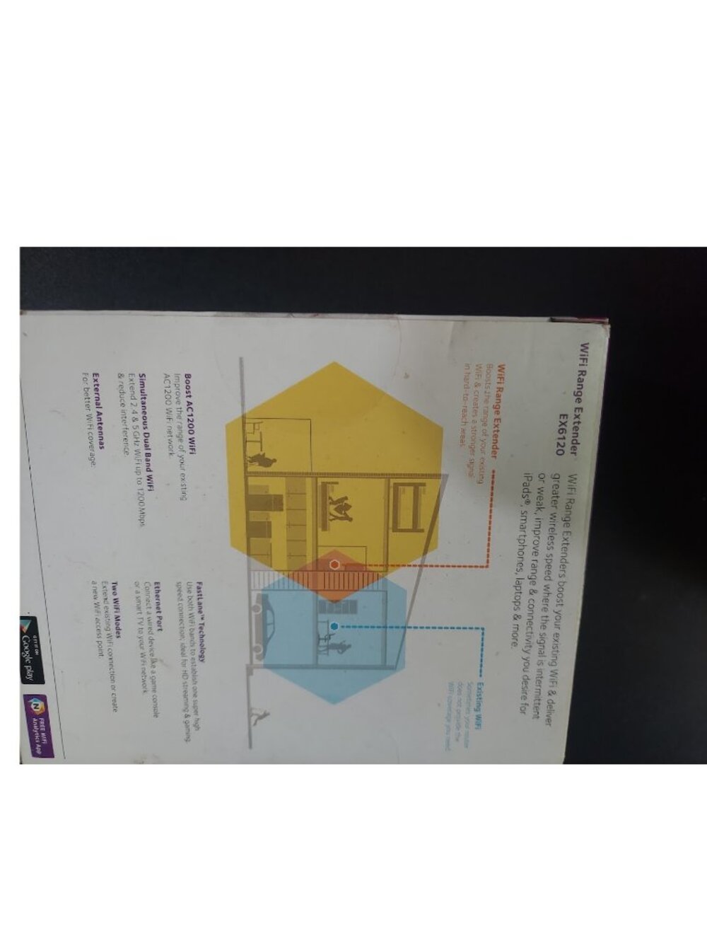 NETGEAR WiFi Range Extender (EX6120) - NWT (Sealed Box) - Picture 5 of 6